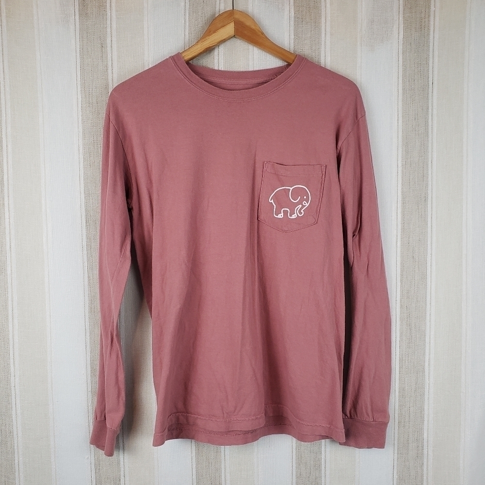 Ivory Ella Long Sleeved Tee Shirt Pink Size Small